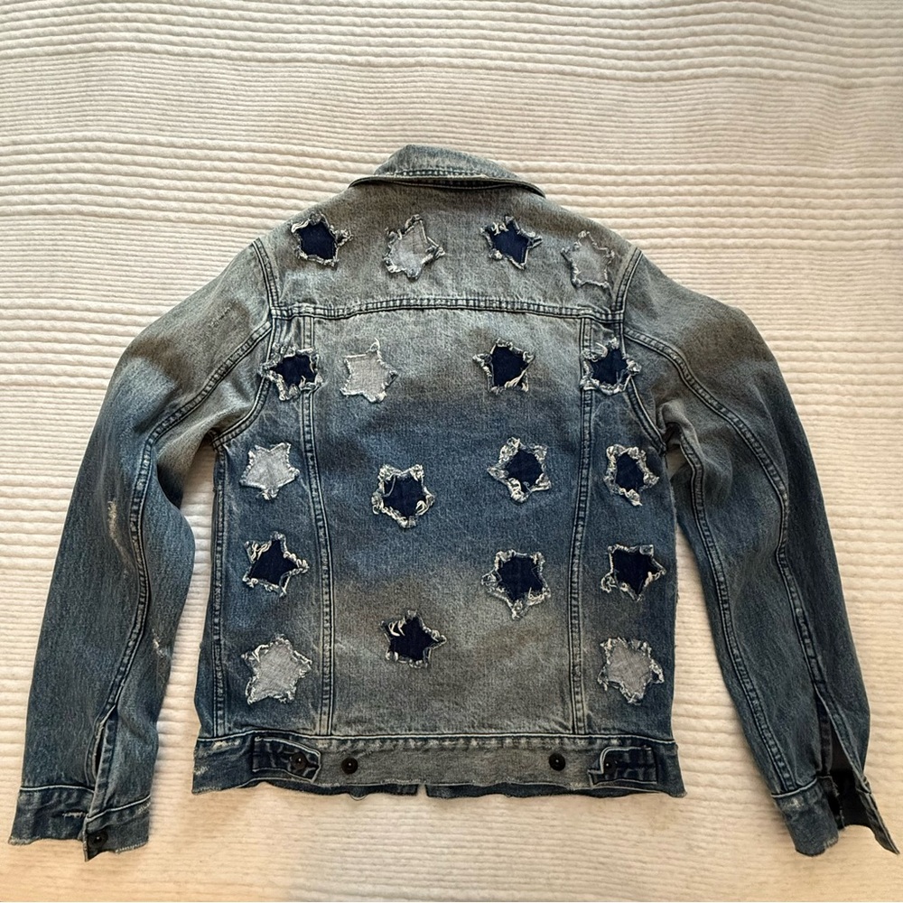 PRPS Distressed Denim Star Jacket - Picture 4 of 5